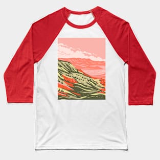 Seminoe State Park at the base of Seminoe Mountains in Sinclair Carbon County Wyoming WPA Poster Art Baseball T-Shirt